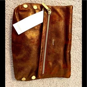 Hammit Gold Clutch Bag/Purse